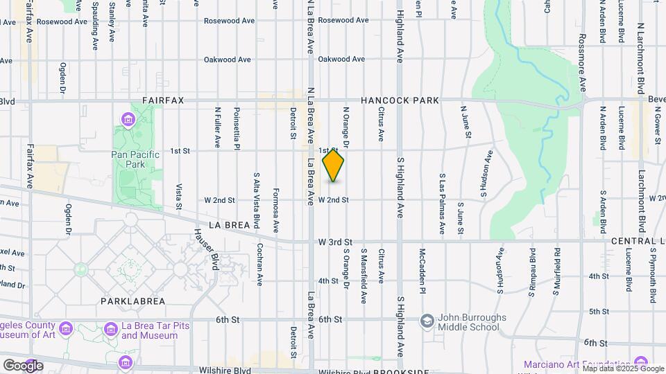 162 S Sycamore Ave Map and Location Details