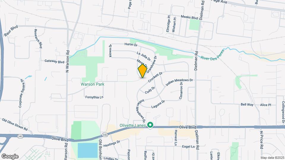 9546 Grandview Dr Map and Location Details