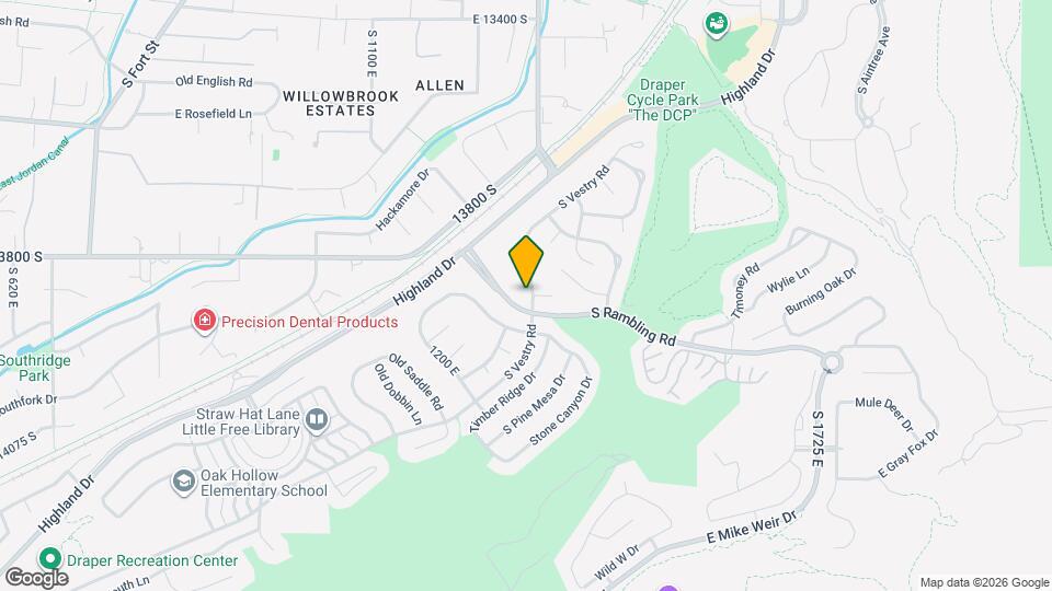 13864 S Vestry Rd Map and Location Details