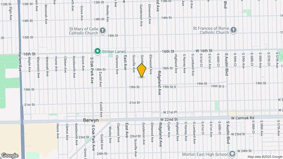 1828 Gunderson Ave Map and Location Details