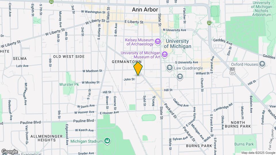 627 S Division St Map and Location Details