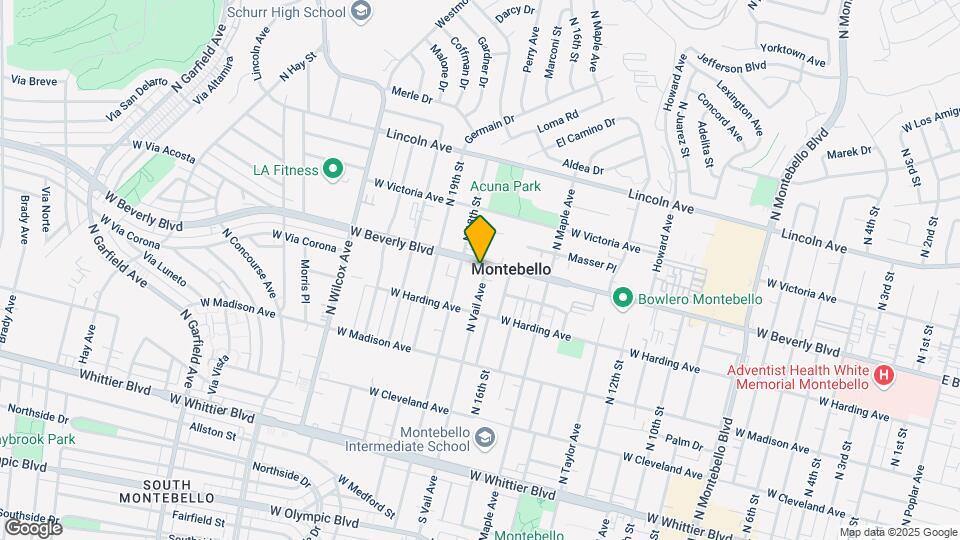 1701-1705 W Beverly Blvd Map and Location Details
