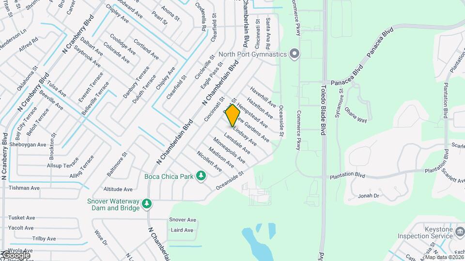 1649 Lindsay Ave Map and Location Details