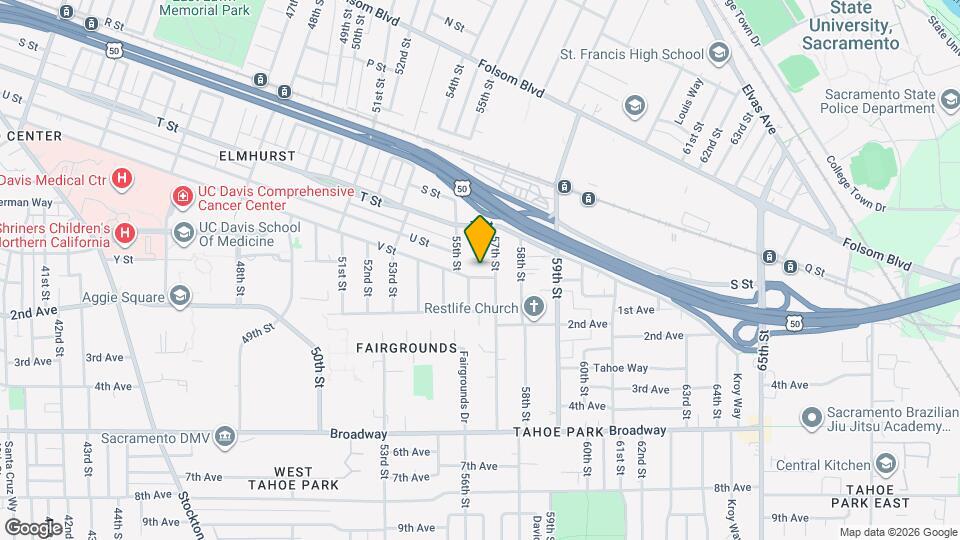 5617 V St Map and Location Details