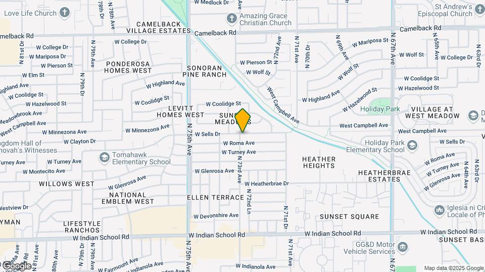 7249 W Sells Dr Map and Location Details