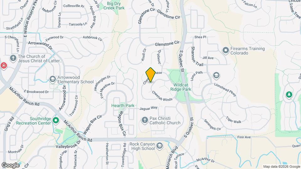 10445 Cheetah Winds Map and Location Details