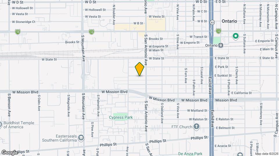 725 W Sunkist St Map and Location Details