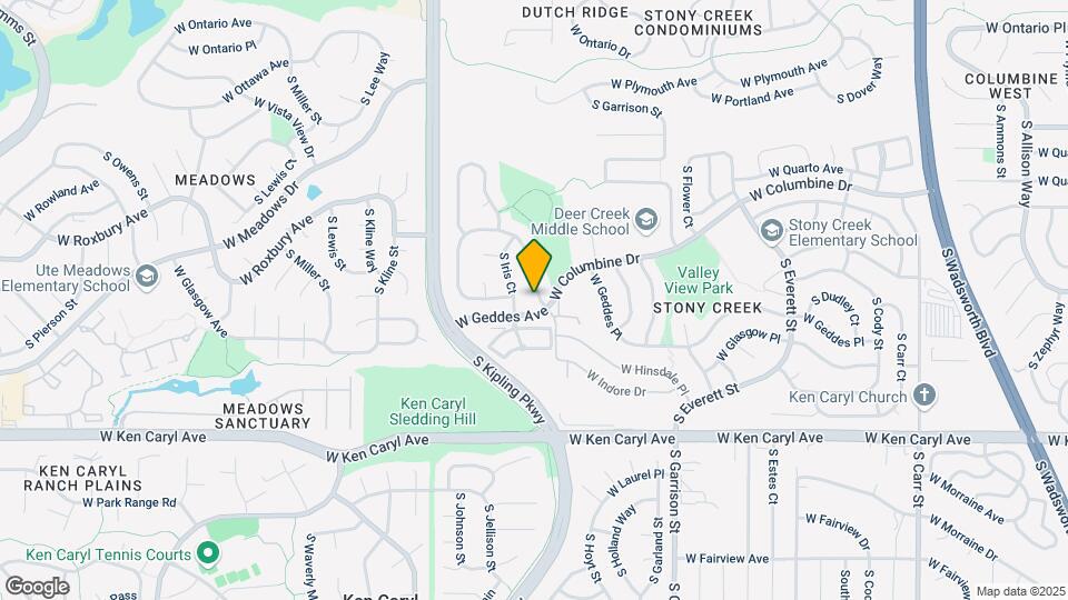 7277 S Independence St, Unit Basement Apartment Map and Location Details