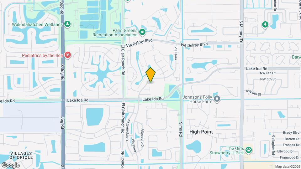 13886 Vía Flora Map and Location Details