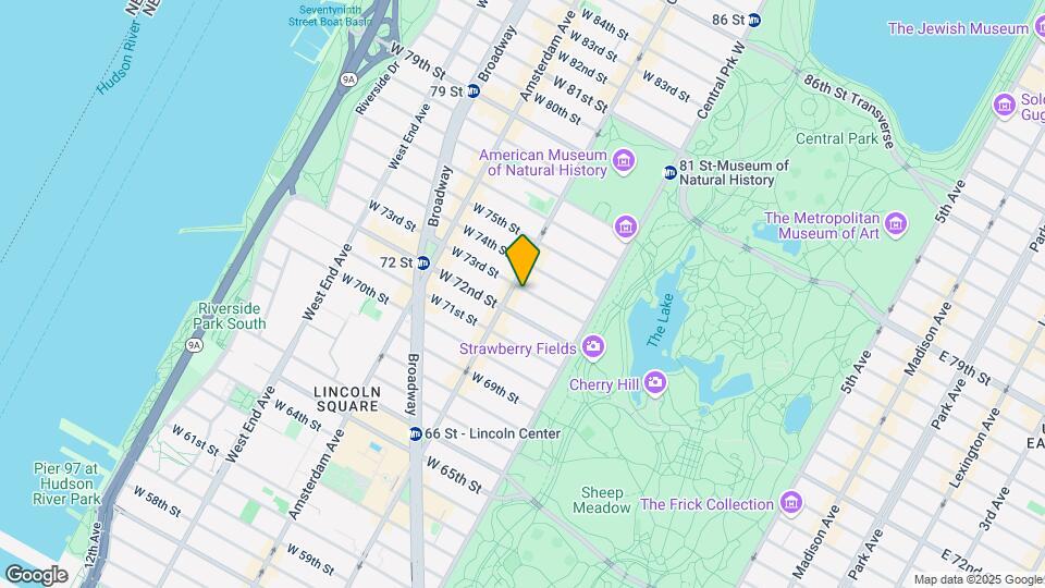 46 W 73rd St Map and Location Details