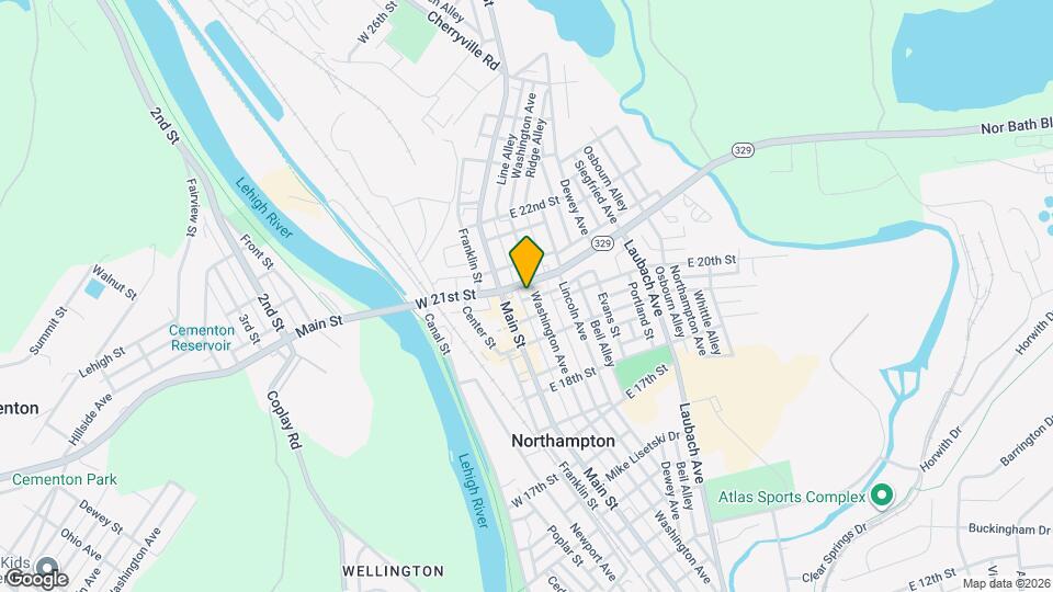 2030 Washington Ave Map and Location Details