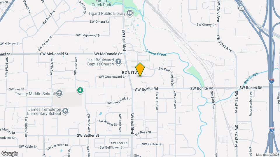14331 SW Fanno Creek Dr Map and Location Details