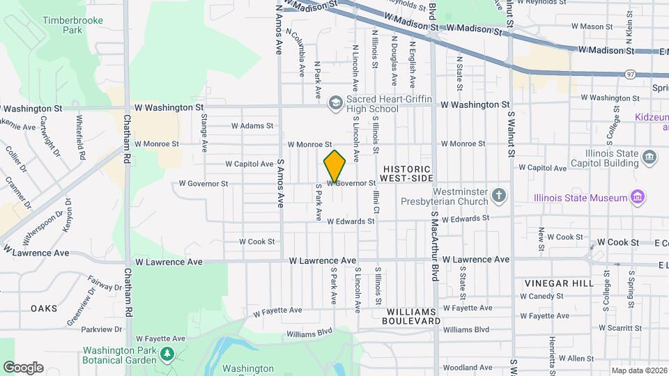 1234 W Governor St Map and Location Details