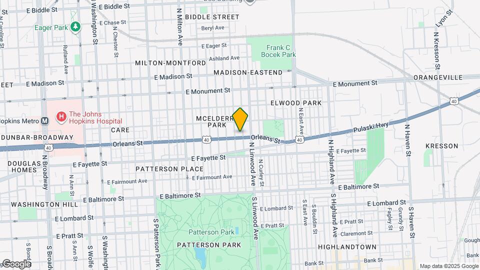 2800 Orleans St Map and Location Details