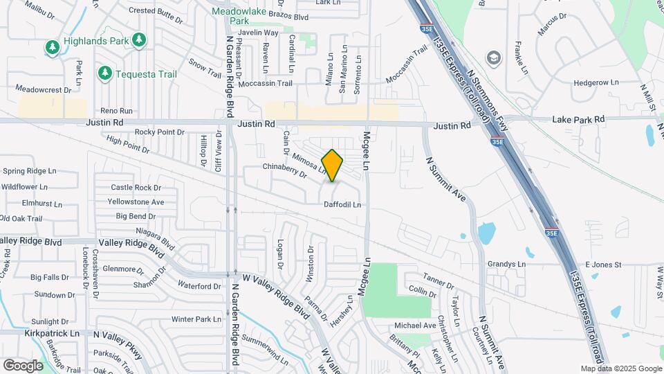 1345 Jasmine Dr Mapa y Detalles de la Ubicación