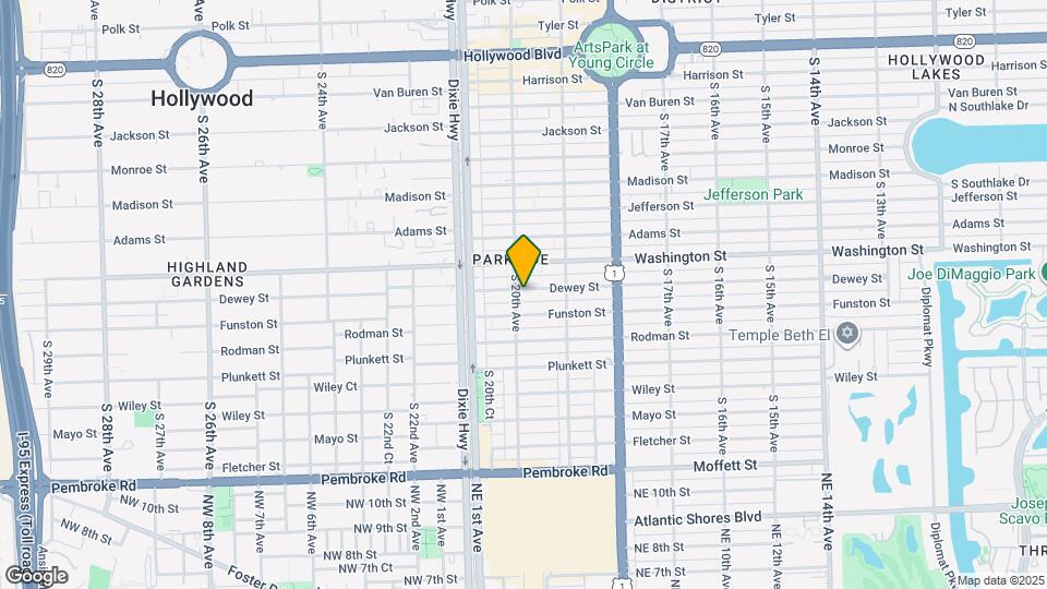 1954 Dewey St Mapa y Detalles de la Ubicación