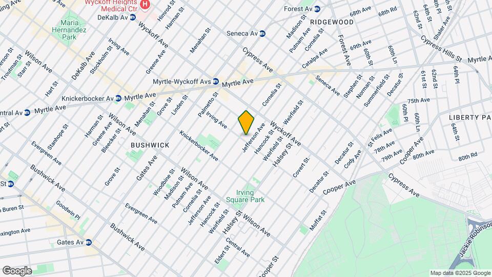 441 Irving Ave Mapa y Detalles de la Ubicación