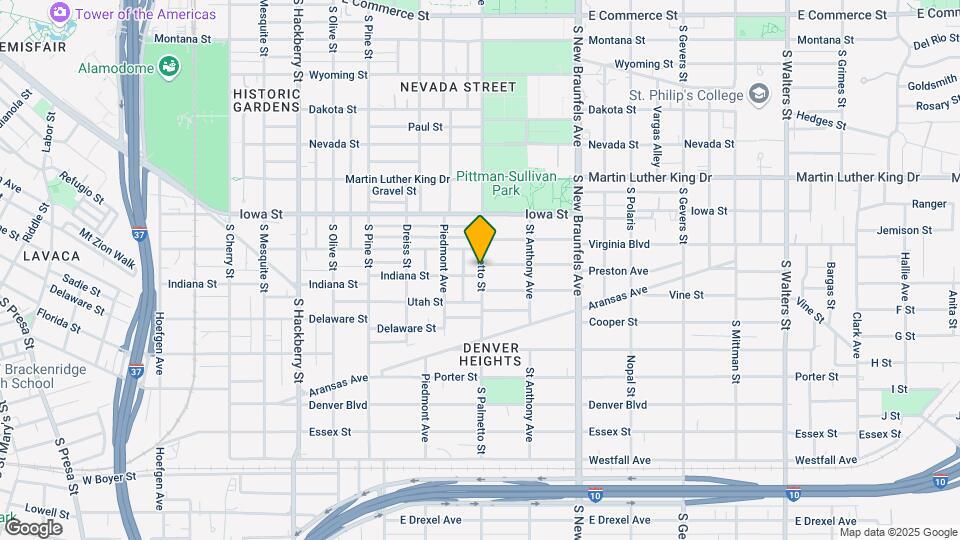 827 S Palmetto Ave Map and Location Details
