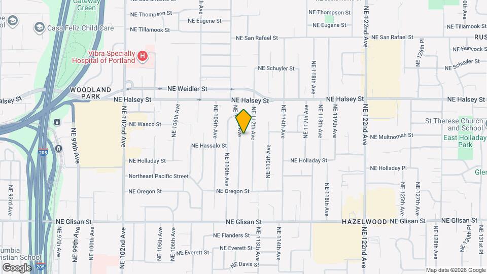 1206 NE 111th Ave Map and Location Details