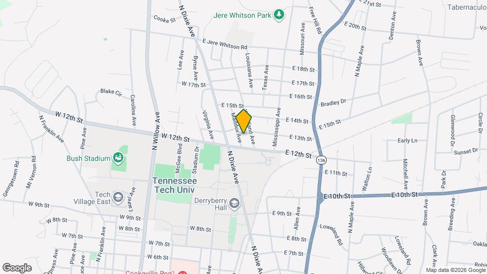 1215 Maddux Ave Map and Location Details