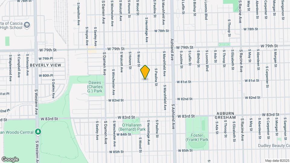 8054-8058 S Hermitage Ave Map and Location Details