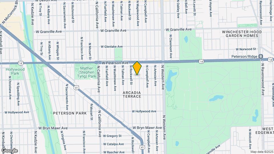 2534-2544 W Thorndale Ave Map and Location Details