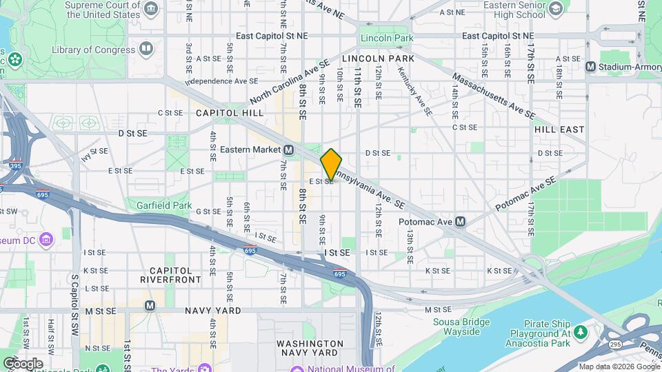 909 E St SE, Unit 8 Mapa y Detalles de la Ubicación