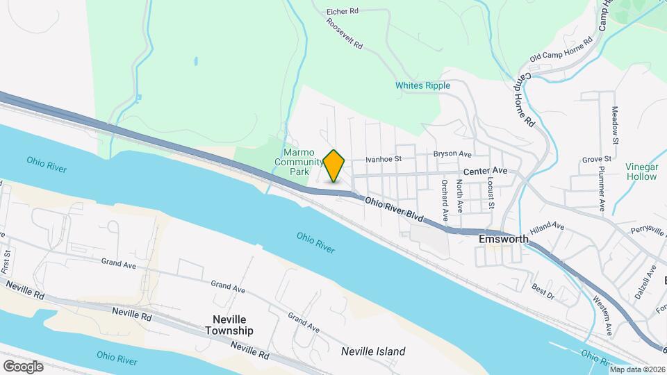 8354 Ohio River Blvd Map and Location Details