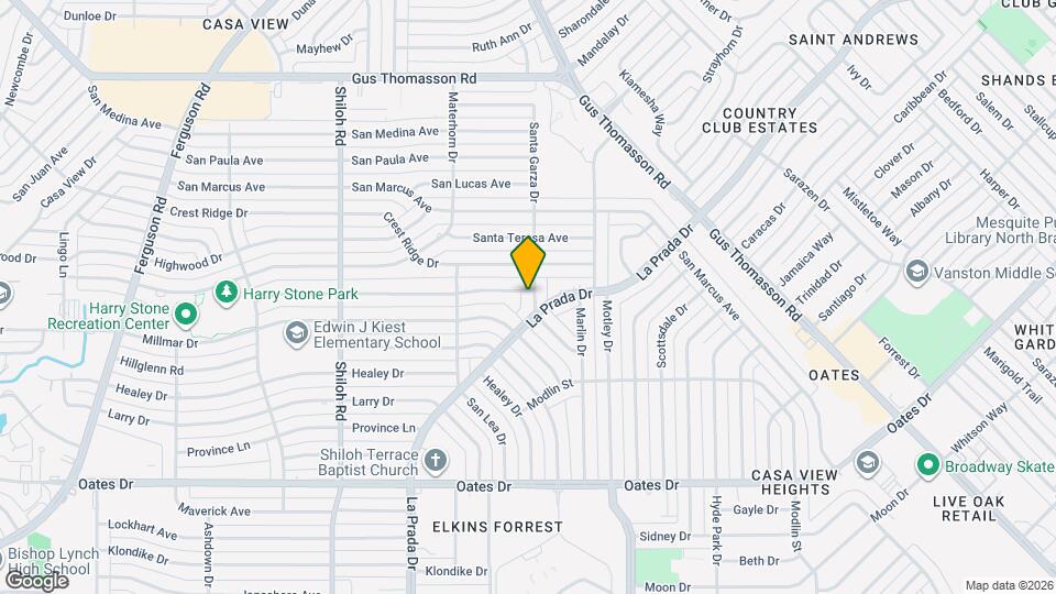 10015 Santa Garza Dr Map and Location Details