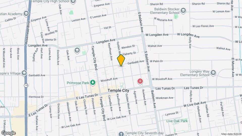 6049 Golden West Ave Map and Location Details