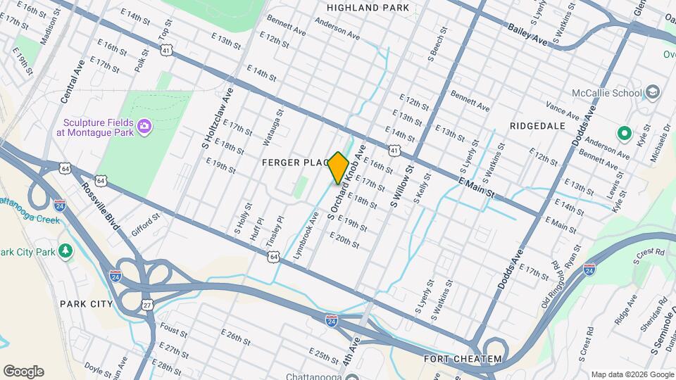 1713 S Orchard Knob Ave Map and Location Details