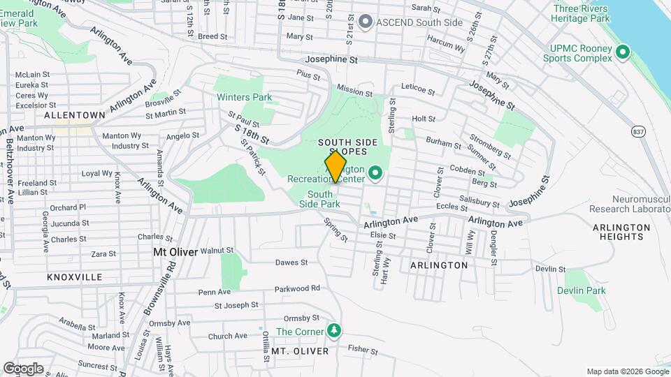 2027 Eccles St Map and Location Details