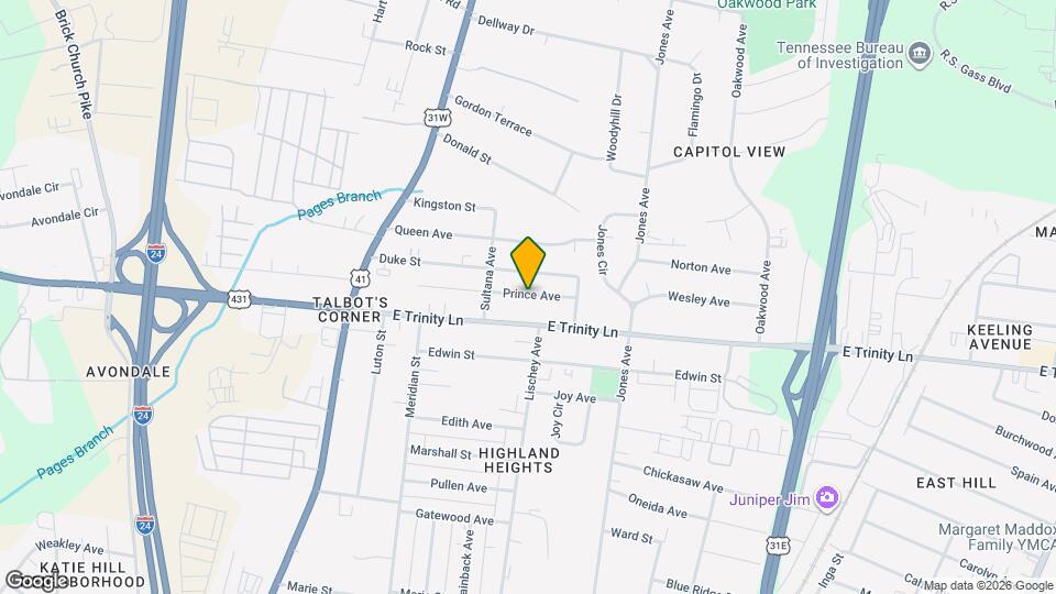 312 Prince Ave Map and Location Details