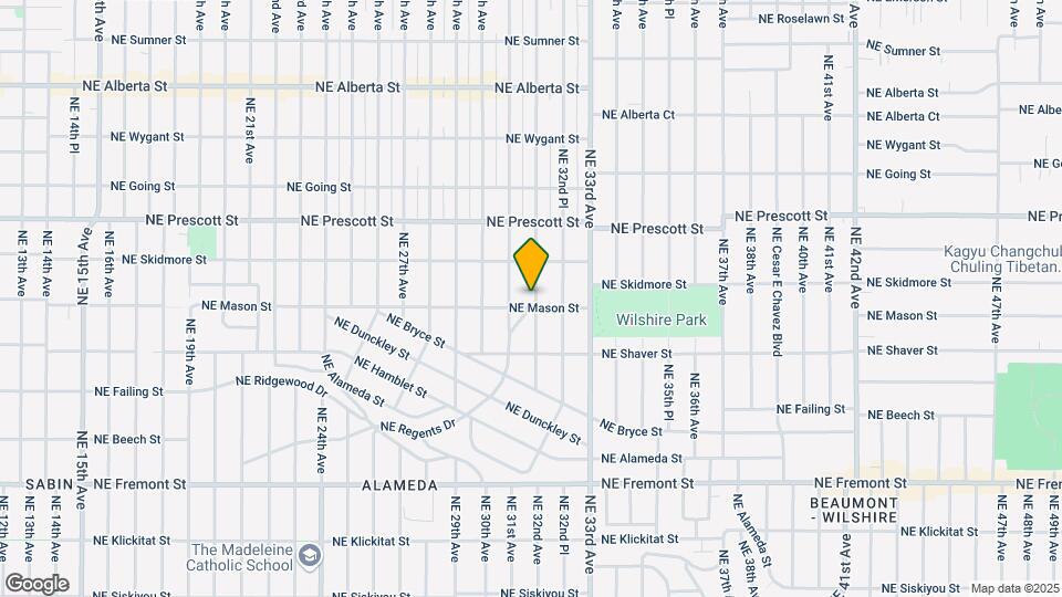 3133 NE Mason St Map and Location Details