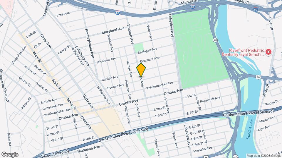 384 Trenton Ave Map and Location Details