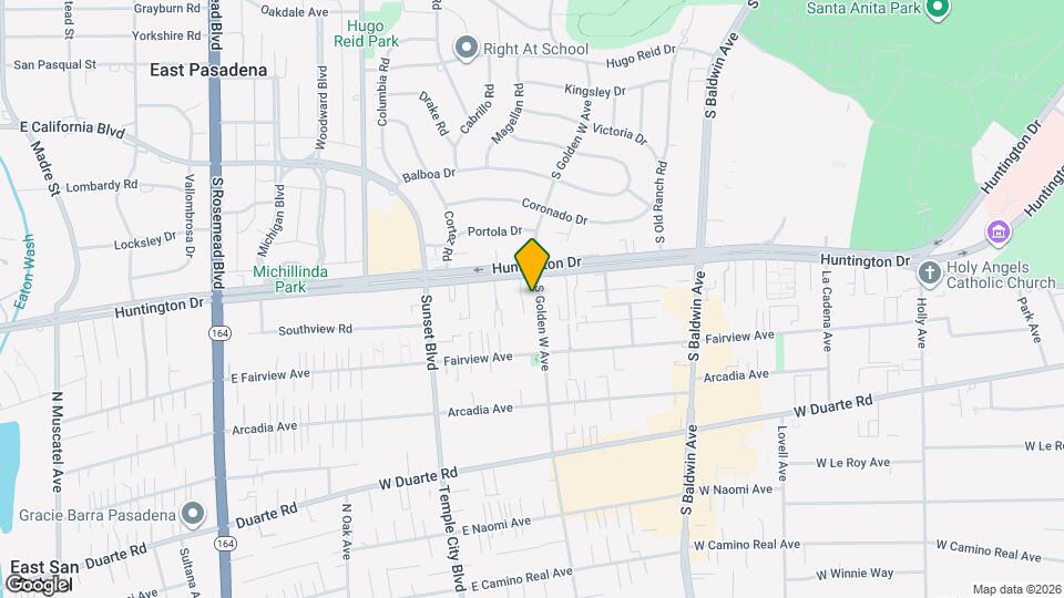 819 S Golden West Ave, Unit A Map and Location Details