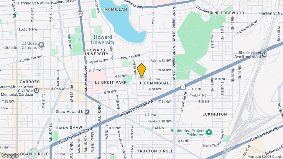 815 V St NW Map and Location Details