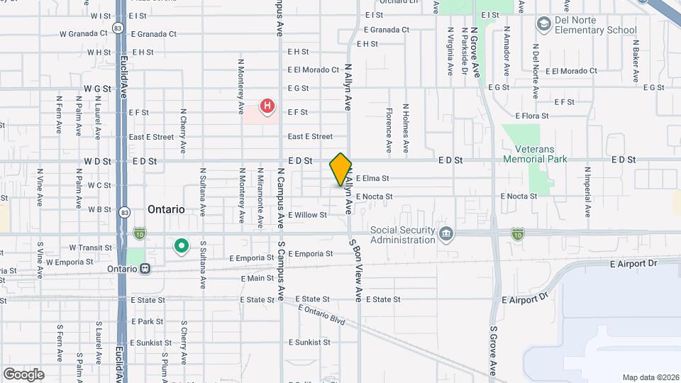 835 E Nocta St Mapa y Detalles de la Ubicación