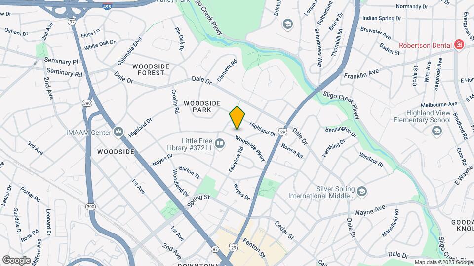 1111 Woodside Pkwy Map and Location Details