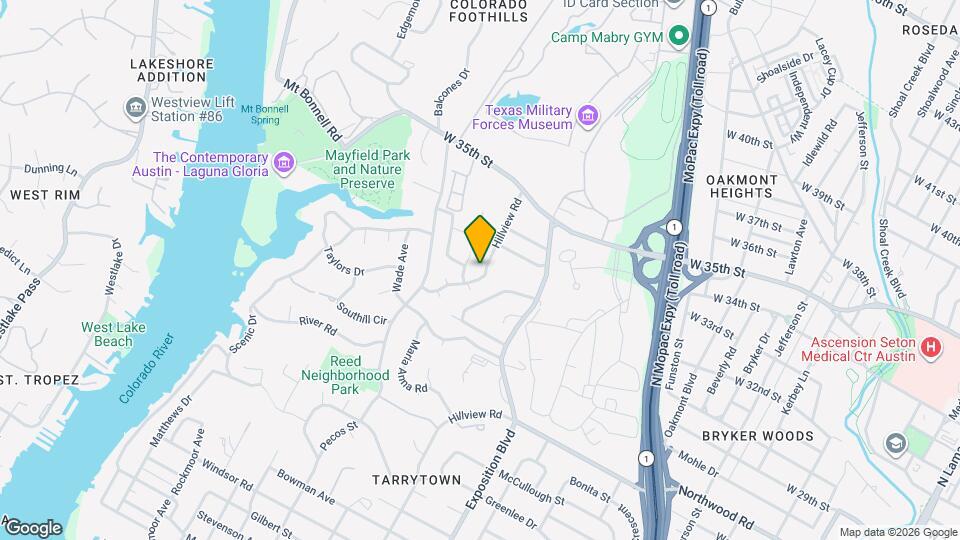 3002 Hillview Rd Map and Location Details