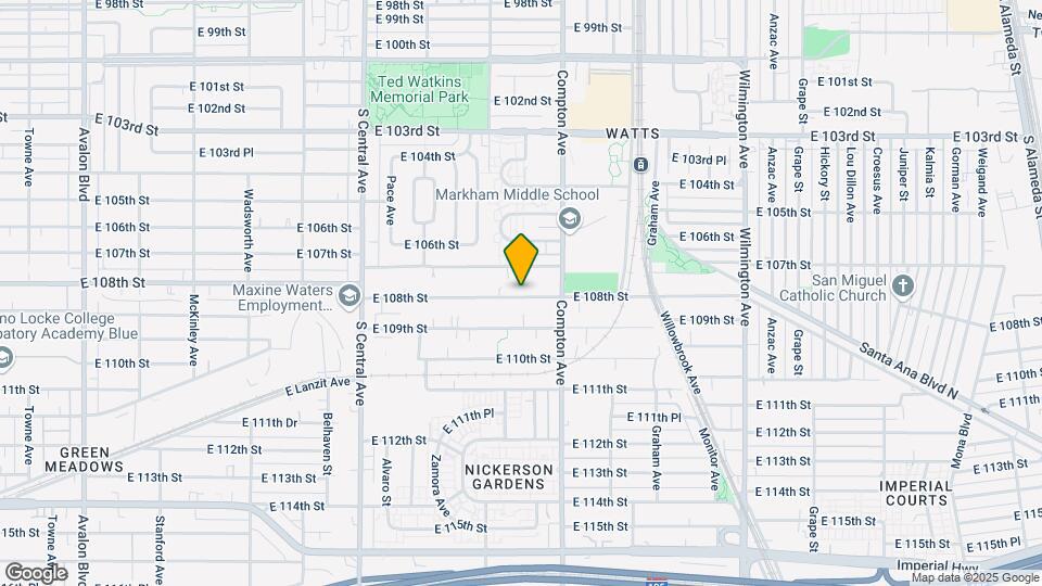 1509 E 108th St Map and Location Details