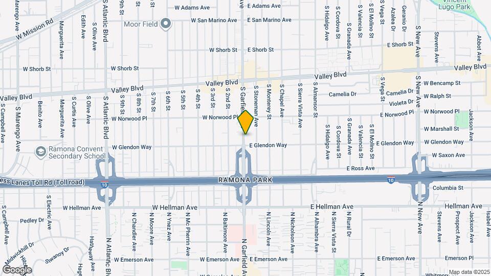 1708 S Garfield Ave, Unit D Mapa y Detalles de la Ubicación