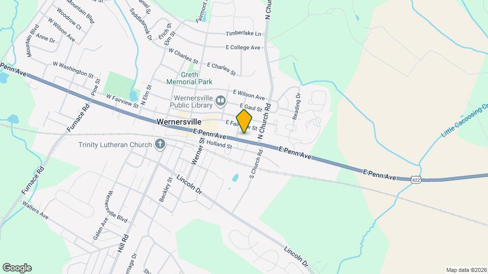 221 E Penn Ave Map and Location Details