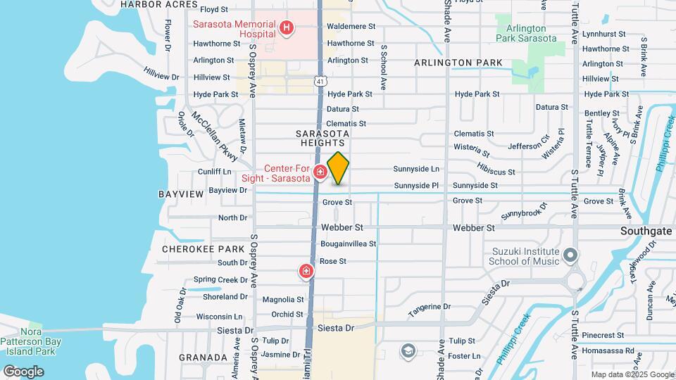 2060 Sunnyside Pl Mapa y Detalles de la Ubicación