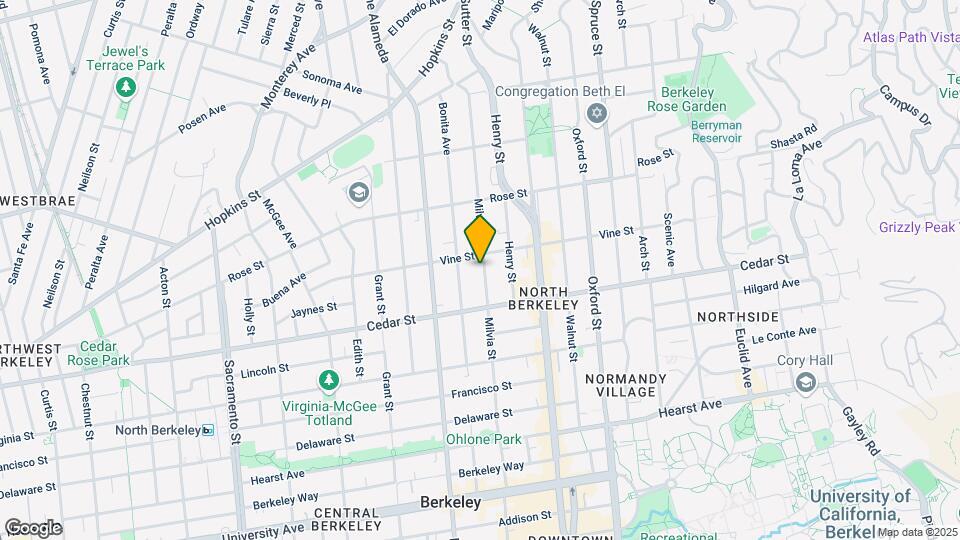 1524-1534 Milvia St Map and Location Details