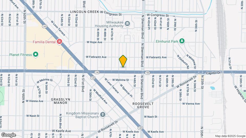 4510 W Capitol Dr Mapa y Detalles de la Ubicación