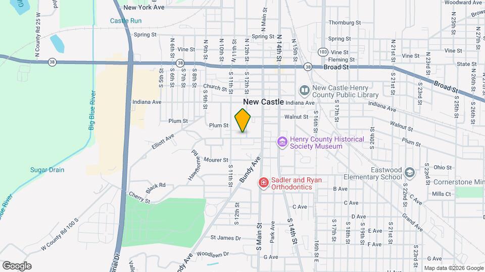 1124 Lincoln Ave Map and Location Details