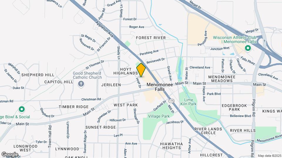 W169N8904 Hoyt Dr Map and Location Details