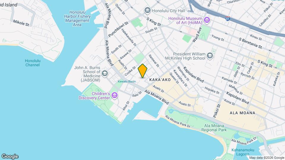 828 Auahi St, Unit 2310 Map and Location Details