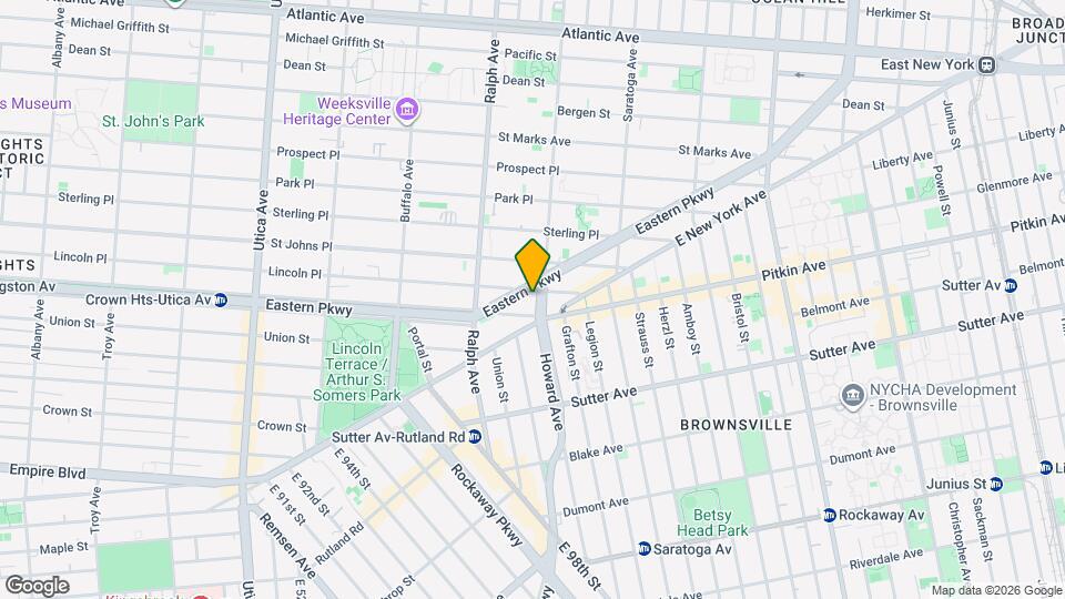 548 Howard Ave Map and Location Details